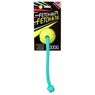 DOOG Fetch-Ables FETCH N TUG USA Dog Toy, Yellow