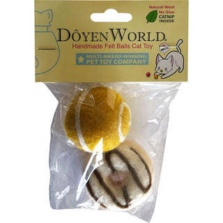 DoyenWorld Felt Ball with Donut Wool with Catnip Cat Toys