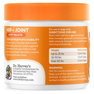 Dr. Harvey's Hip & Joint Health Soft Chews Dog Supplement, 90-ct