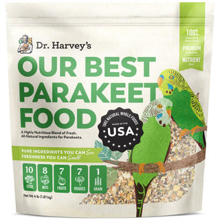 Dr. Harvey's Our Best Parakeet Bird Food, 4-lb Bag