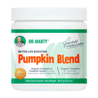 Dr. Marty Better Life Boosters Pumpkin Blend Supplement for Dogs, 3.12-oz