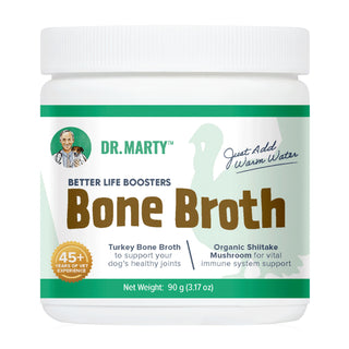 Dr. Marty Better Life Boosters Turkey Bone Broth Supplement for Dogs, 3.17-oz