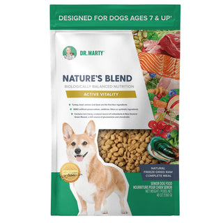 Dr. Marty Nature&#8217;s Blend Active Vitality Freeze-Dried Raw Senior Dog Food, 48-oz Bag