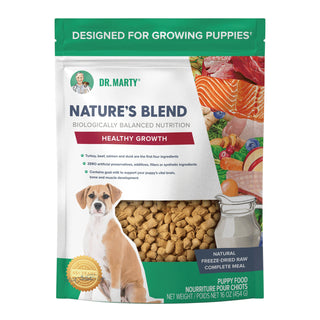 Dr. Marty Nature&#8217;s Blend Healthy Growth Freeze-Dried Raw Puppy Food, 16-oz Bag