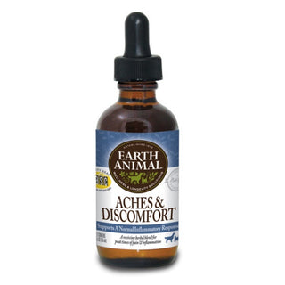 Earth Animal Aches & Discomfort Supplement for Dogs & Cats, 2-oz Bottle