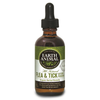 Earth Animal Flea and Tick Program Herbal Drops for Dogs & Cats, 2-oz Bottle