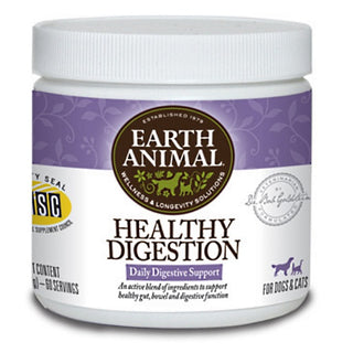 Earth Animal Healthy Digestion Supplement for Dogs & Cats, 8-oz 