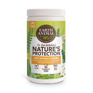 Earth Animal Nature's Protection Daily Internal Powder Flea and Tick Remedy for Dogs & Cats, 1-lb Container