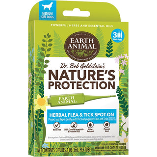 Earth Animal Nature's Protection Herbal Flea & Tick Spot-On Treatment for Medium Dogs