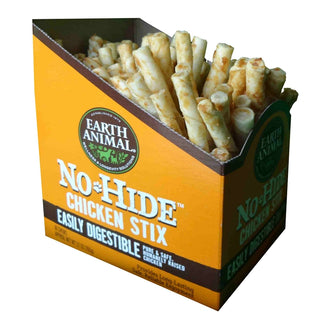 Earth Animal No Hide Chicken Stix Dog Treats, 90 Count Box