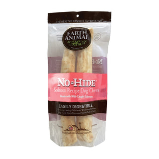 Earth Animal No-Hide Salmon Chews Dog Treats, Large, 2-Pack