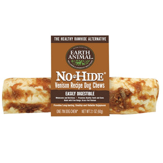 Earth Animal No-Hide Venison Recipe Dog Chews, 7"