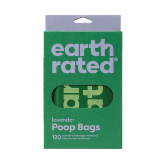 Earth Rated® Lavender-scented Dog Waste Bags with Handles (Not on Rolls), 120 Count