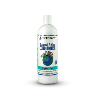 Earthbath Oatmeal & Aloe Fragrance Free Dog & Cat Conditioner, 16-oz bottle