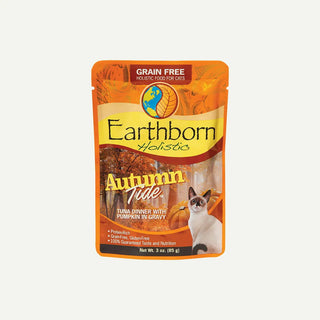 Earthborn Holistic Autumn Tide Tuna Dinner in Gravy Grain-Free Cat Food Pouches, 3-oz pouch, case of 24