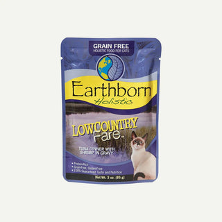 Earthborn Holistic Fin & Fowl Tuna Dinner with Chicken Grain-Free Cat Food Pouches, 3-oz pouch, case of 24