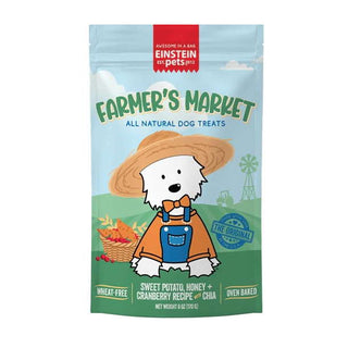 Einstein Pets Farmer's Market with Sweet Potato, Honey & Cranberry Dog Treats, 6-oz Bag