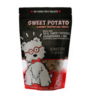 Einstein Pets Sweet Potato & Cranberry Recipe Dog Treats, 8-oz Bag