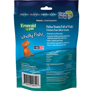 Emerald Pet Wholly Fish! Tuna Recipe Cat Treats, 3-oz bag