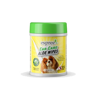 Espree Ear Care Aloe Wipes for Dogs, 60-Count