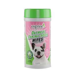 Espree Oatmeal Baking Soda Wipes for Dogs, 50-Count