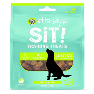 Etta Says! SIT! Training Treats Cheese Recipe Dog Treats, 6-oz Bag