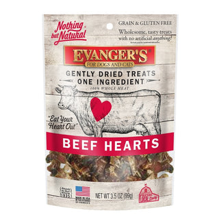 Evanger's Nothing but Natural Beef Hearts Freeze-Dried Dog & Cat Treats