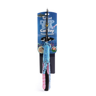 fabcat Deep Sea Squid Teaser Wand Cat Toy