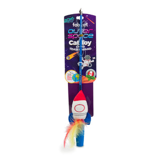 fabcat Outer Space Teaser Wand Cat Toy