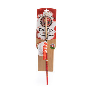 fabcat Sushi Chopstick Shrimp Teaser Wand Cat Toy