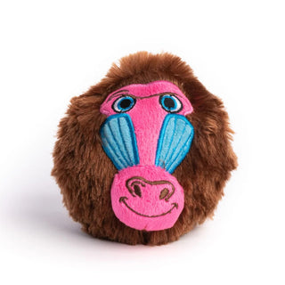 fabdog Faball Baboon Plush Squeaker Dog Toy, Large