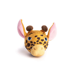 fabdog Faball Giraffe Plush Squeaker Dog Toy, Small