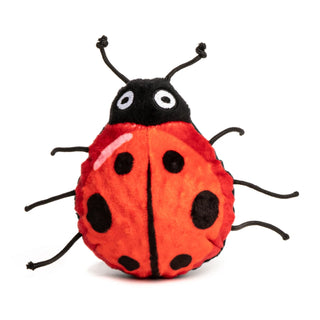 fabdog Faball Ladybug Plush Squeaker Dog Toy, Large