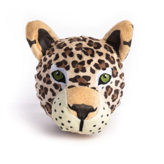 fabdog Faball Leopard Plush Squeaker Dog Toy, Large