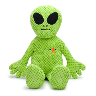 fabdog Floppy Alien Plush Squeaky Dog Toy, Large