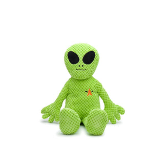 fabdog Floppy Alien Plush Squeaky Dog Toy, Small