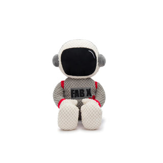 fabdog Floppy Astronaut Plush Squeaky Dog Toy, Small