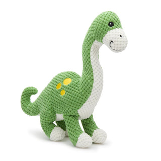 fabdog Floppy Brontosaurus Dinosaur Plush Squeaky Dog Toy, Large