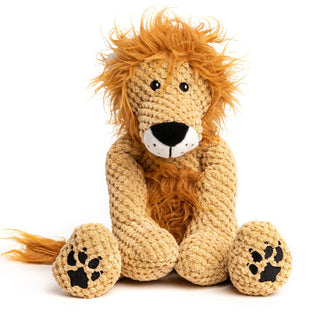 fabdog&#174; Floppy Lion Plush Squeaker Dog Toy, Large