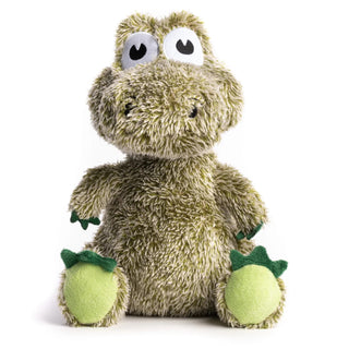 fabdog Fluffy Alligator Plush Squeaky Dog Toy, Large