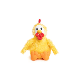 fabdog&#174; Fluffy Chicken Plush Squeaker Dog Toy, Small