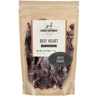 Farm Hounds Premium Beef Heart Dog Treats, 4.5-oz Bag