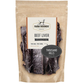 Farm Hounds Premium Beef Liver Dog Treats, 4.5-oz Bag