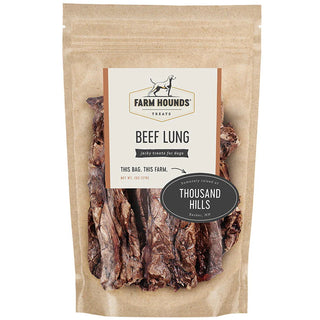 Farm Hounds Premium Beef Lung Dog Treats, 2-oz Bag