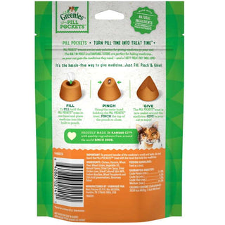 FELINE GREENIES Pill Pockets for Cats Value Pack, Chicken Flavor, 85-Count Bag