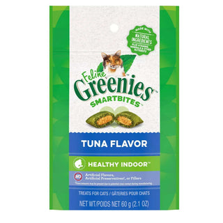 FELINE GREENIES SmartBites Healthy Indoor Tuna Flavor Cat Treats, 2.1-oz