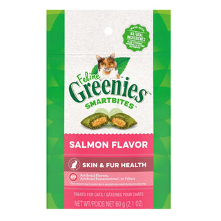 FELINE GREENIES SmartBites Skin & Fur Health Chicken Flavor Cat Treats, 2.1-oz