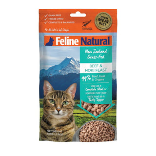 Feline Natural Beef & Hoki Feast Freeze-Dried Cat Food, 3.5-oz bag