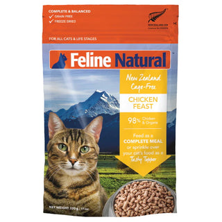 Feline Natural Chicken Feast Freeze-Dried Cat Food, 11-oz bag