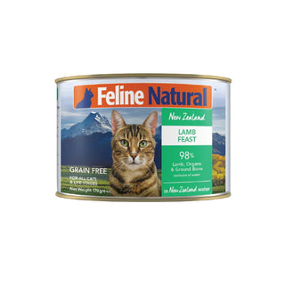 Feline Natural Lamb Feast Canned Cat Food, 6-oz, Case of 12